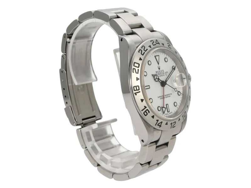 Rolex Explorer II Edelstahl Ref. 16570 Weiß