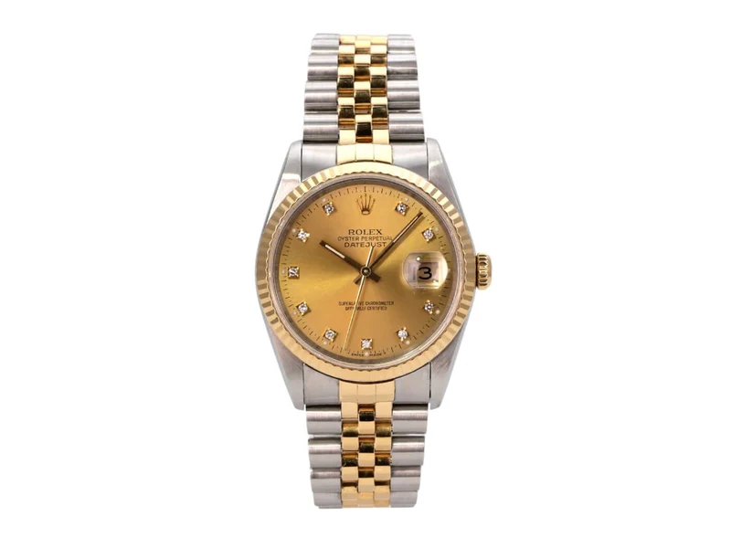 Rolex Datejust 36 Edelstahl Gelbgold 16233