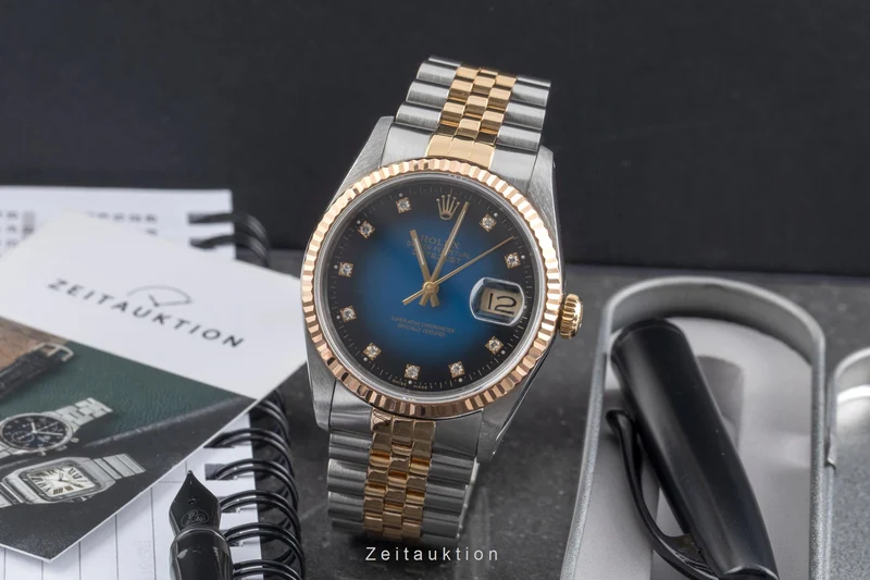 Rolex Datejust steel / gold automatic men's watch 16233 [2605557]