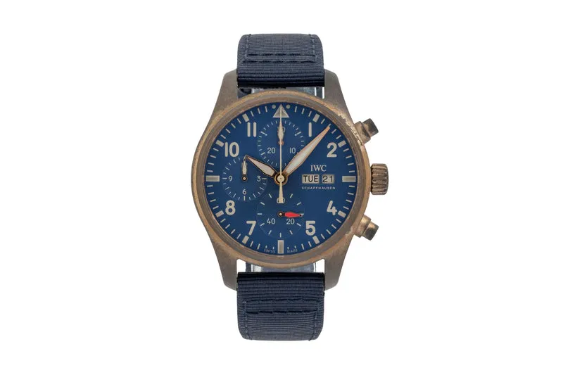 IWC Fliegerchronograph chronograph bronze automatic men's watch IW388109 LP: 8900EUR [2605441]