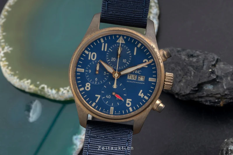 IWC Fliegerchronograph chronograph bronze automatic men's watch IW388109 LP: 8900EUR [2605441]