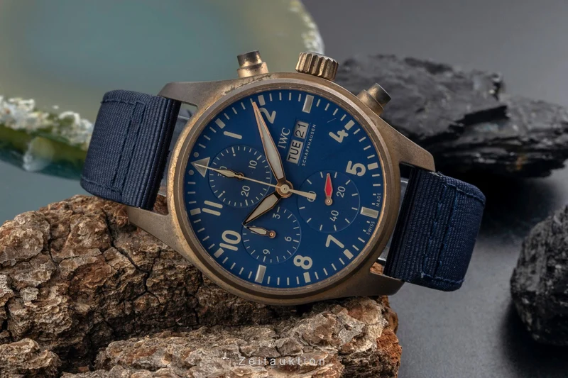 IWC Fliegerchronograph chronograph bronze automatic men's watch IW388109 LP: 8900EUR [2605441]