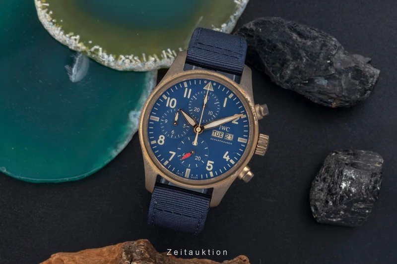 IWC Fliegerchronograph chronograph bronze automatic men's watch IW388109 LP: 8900EUR [2605441]