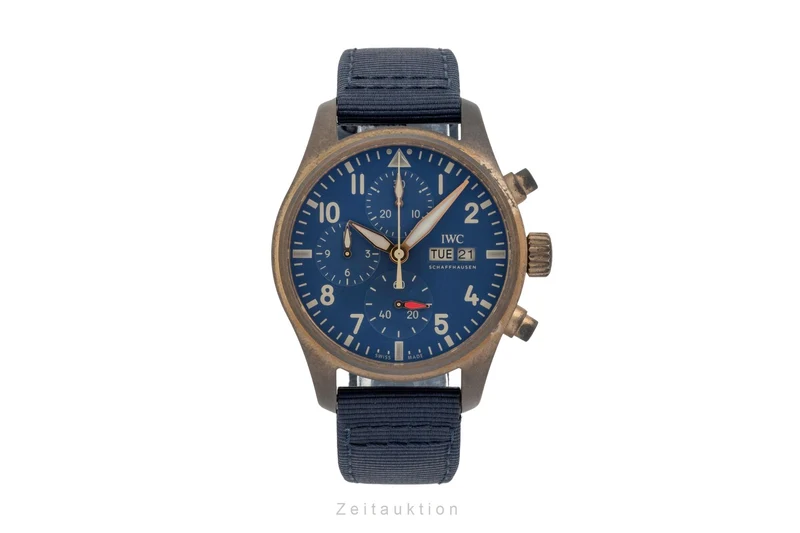 IWC Fliegerchronograph chronograph bronze automatic men's watch IW388109 LP: 8900EUR [2605441]
