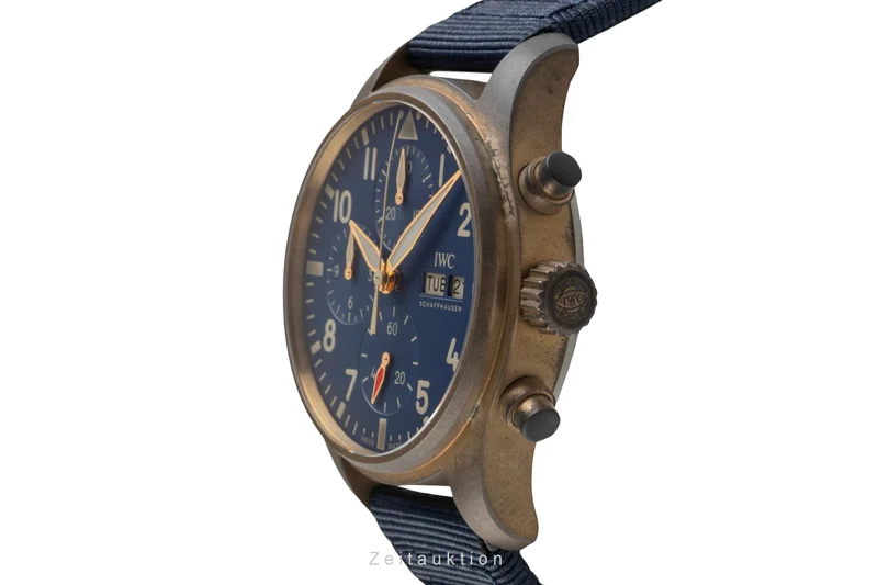 IWC Fliegerchronograph chronograph bronze automatic men's watch IW388109 LP: 8900EUR [2605441]