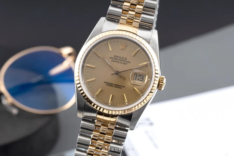 Rolex Datejust steel / gold automatic men's watch 16233 LP: 15350EUR [2605383]