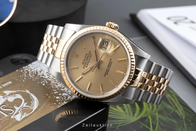 Rolex Datejust steel / gold automatic men's watch 16233 LP: 15350EUR [2605383]