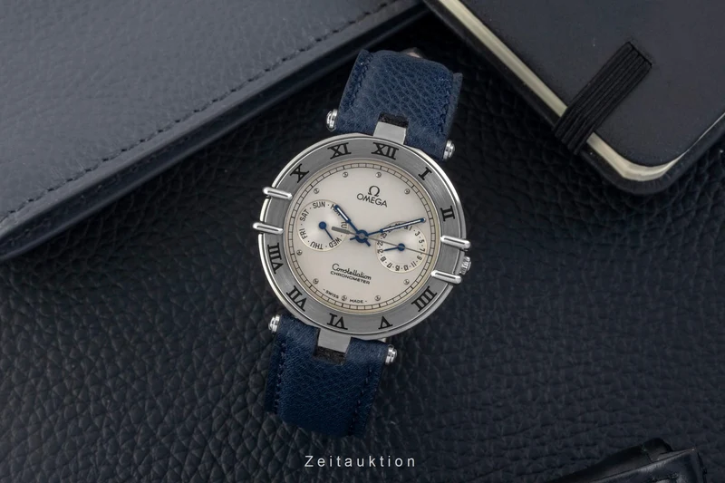 Omega Constellation steel quartz men's watch 198.0155 Vintage [2604099]