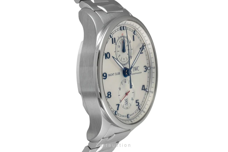 IWC Portugieser chronograph steel automatic men's watch IW390702 LP: 14000EUR [2605126]