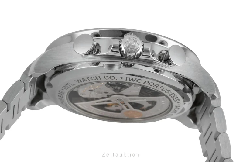 IWC Portugieser chronograph steel automatic men's watch IW390702 LP: 14000EUR [2605126]
