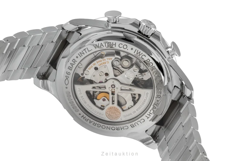 IWC Portugieser chronograph steel automatic men's watch IW390702 LP: 14000EUR [2605126]