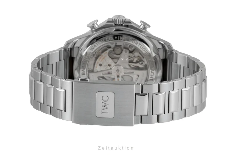 IWC Portugieser chronograph steel automatic men's watch IW390702 LP: 14000EUR [2605126]