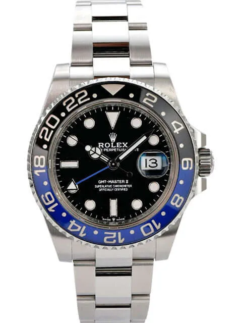 Rolex GMT-Master II Edelstahl 126710BLNR Oyster-Band