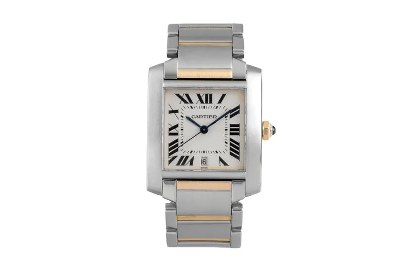 Cartier Tank Francaise steel / gold automatic men's watch W51005Q4 [2604936]