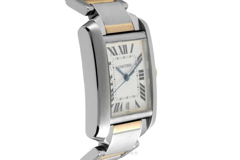 Cartier Tank Francaise steel / gold automatic men's watch W51005Q4 [2604936]