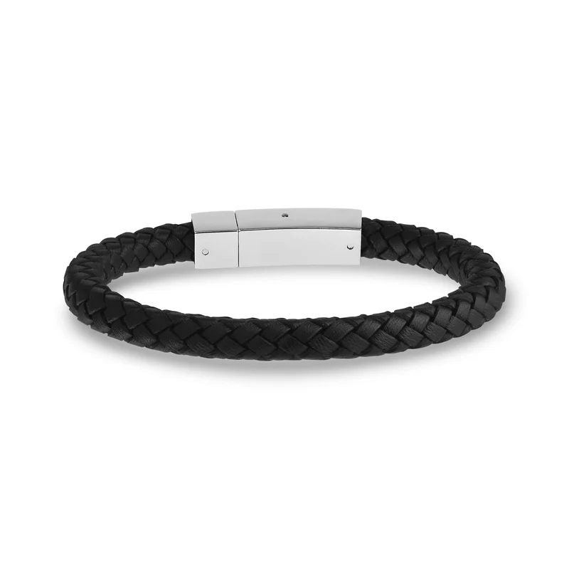 Quadratisches Lederarmband | 6 mm