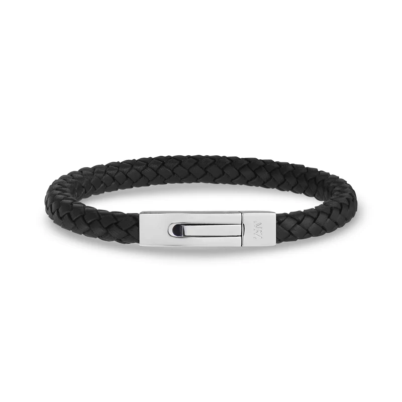 Quadratisches Lederarmband | 6 mm