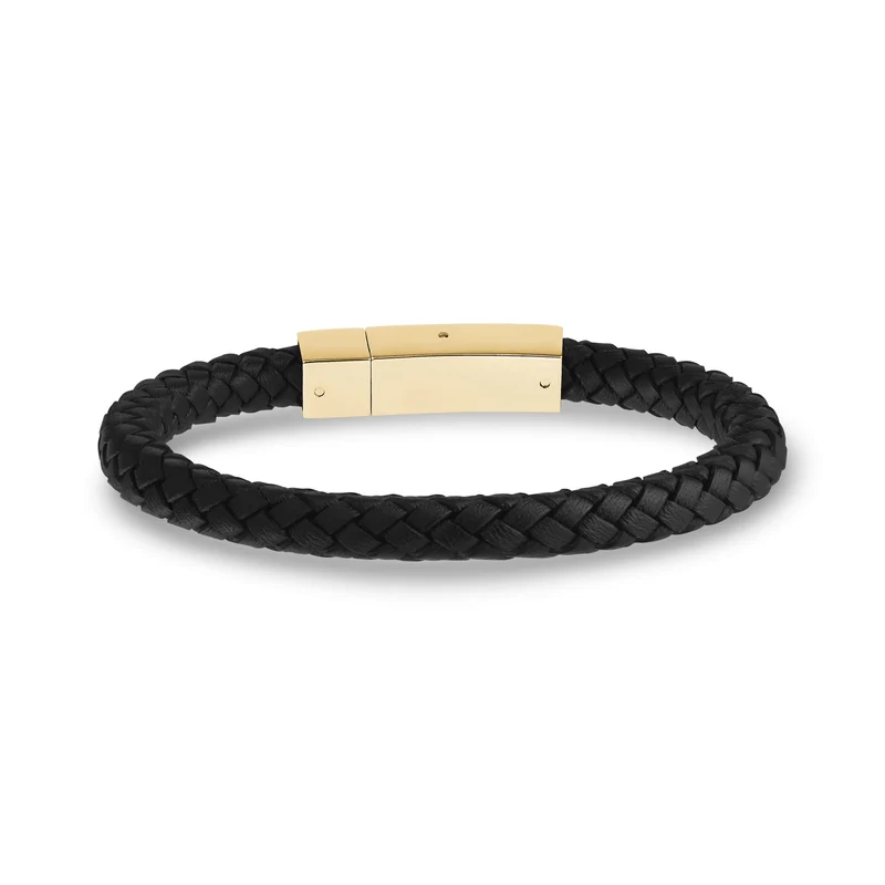 Quadratisches Lederarmband | 6 mm