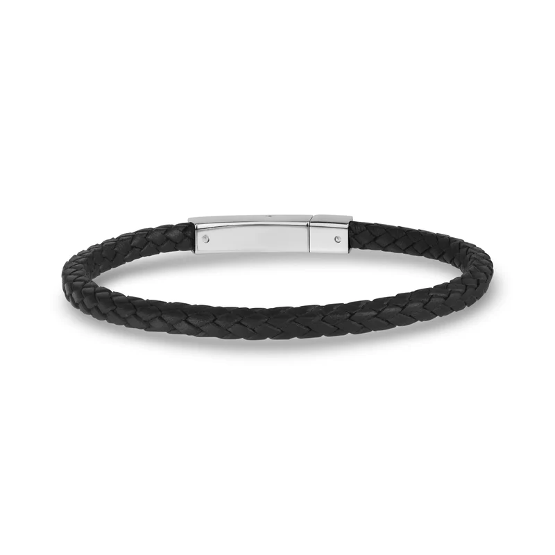 Quadratisches Lederarmband | 4 mm
