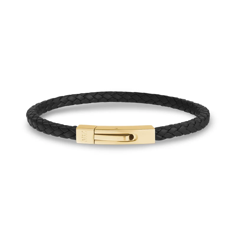 Quadratisches Lederarmband | 4 mm