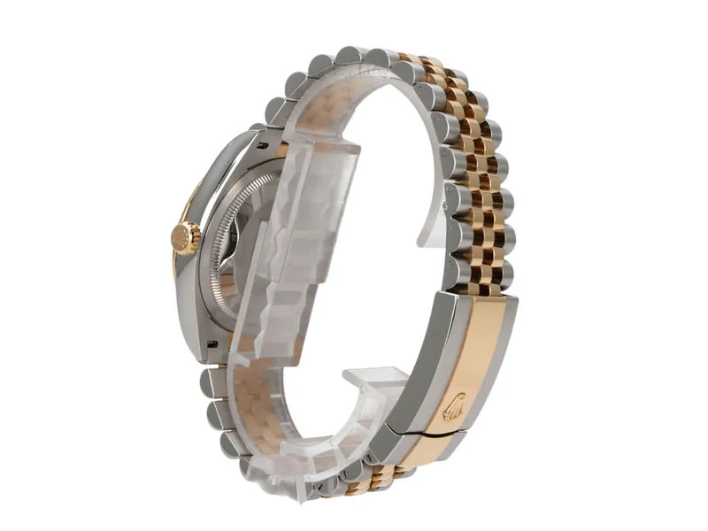 Rolex Datejust 36 Oystersteel Gelbgold 126233 Weiß Jubile-Band