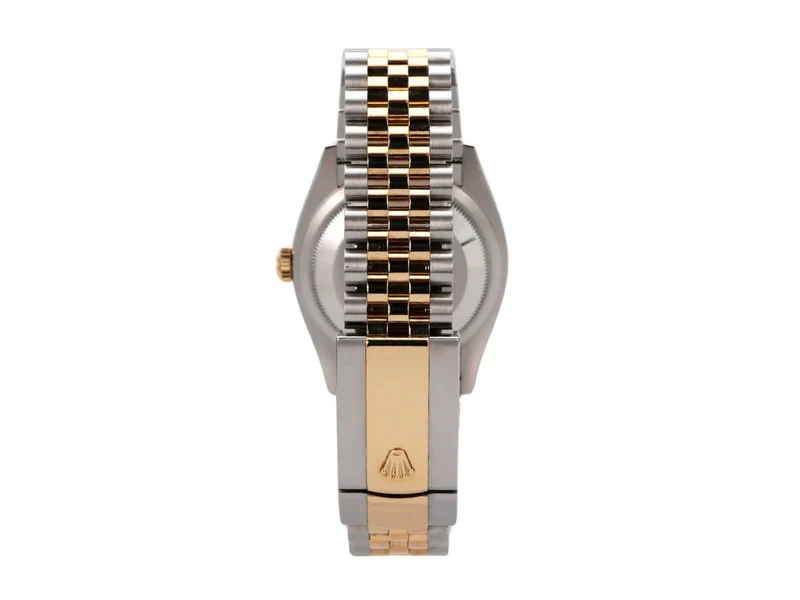 Rolex Datejust 36 Oystersteel Gelbgold 126233 Weiß Jubile-Band