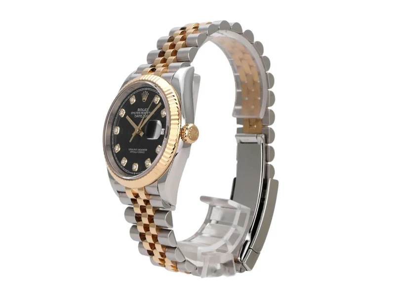 Rolex Datejust 36 126233 Schwarz Diamant Jubile-Band