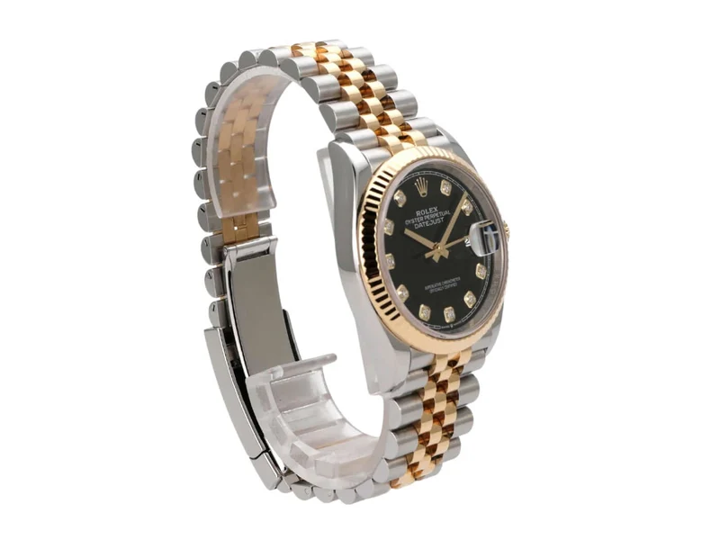 Rolex Datejust 36 126233 Schwarz Diamant Jubile-Band