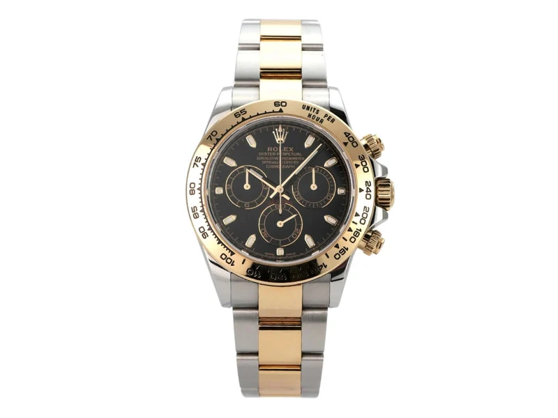Rolex Daytona Edelstahl Gelbgold 116503 Schwarz
