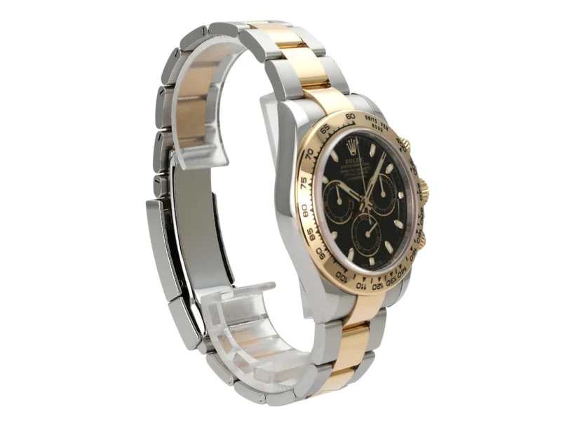 Rolex Daytona Edelstahl Gelbgold 116503 Schwarz