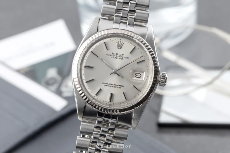 Rolex Datejust steel / white gold automatic men's watch 1601 Vintage [2605131]