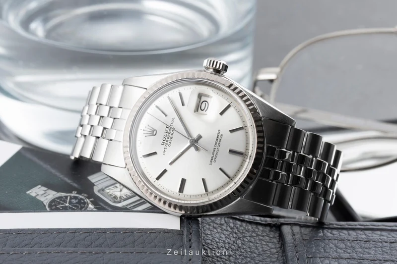 Rolex Datejust steel / white gold automatic men's watch 1601 Vintage [2605131]
