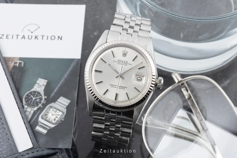 Rolex Datejust steel / white gold automatic men's watch 1601 Vintage [2605131]