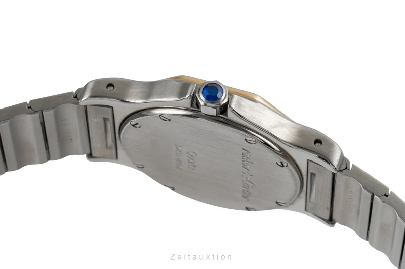 Cartier Santos Ronde steel / gold quartz men's watch 187902 [2602773]