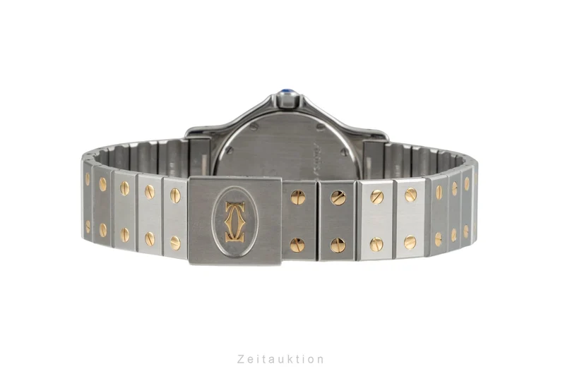 Cartier Santos Ronde steel / gold quartz men's watch 187902 [2602773]