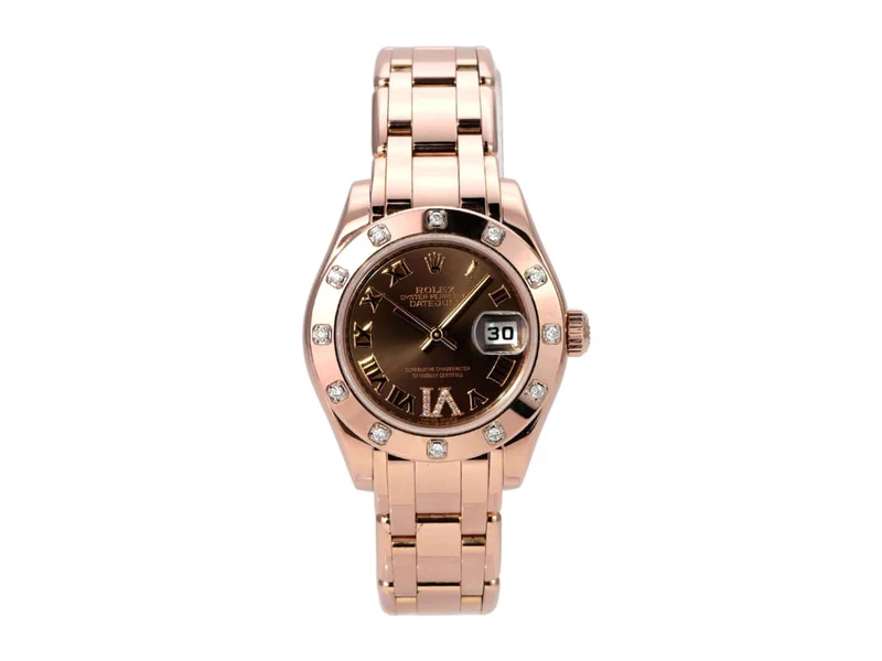 Rolex Perlmaster 29 Everose-Gold 80315 Choco Römisch
