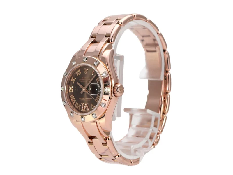 Rolex Perlmaster 29 Everose-Gold 80315 Choco Römisch