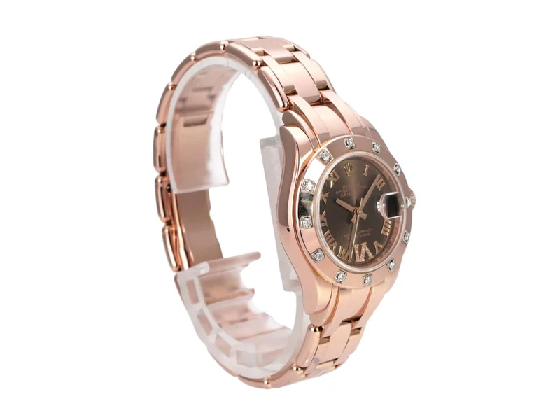 Rolex Perlmaster 29 Everose-Gold 80315 Choco Römisch