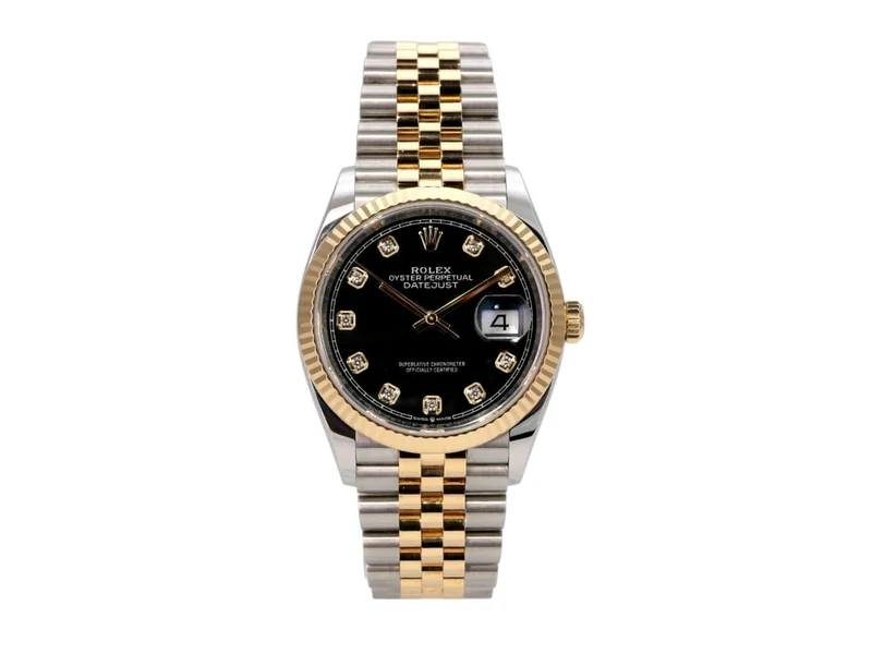 Rolex Datejust 36 126233 Schwarz Diamant Jubile-Band