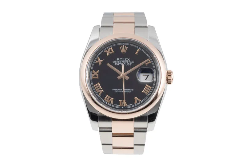 Rolex Datejust steel / gold automatic men's watch 116201 [2605630]