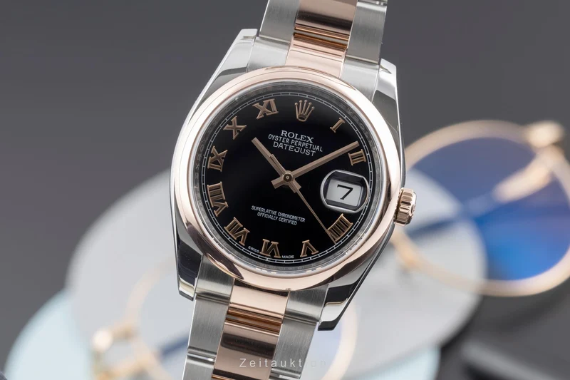 Rolex Datejust steel / gold automatic men's watch 116201 [2605630]