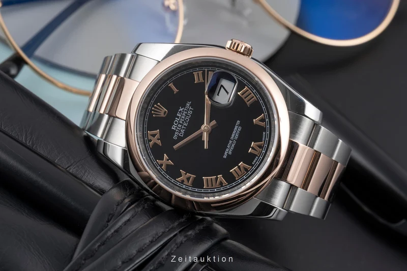 Rolex Datejust steel / gold automatic men's watch 116201 [2605630]