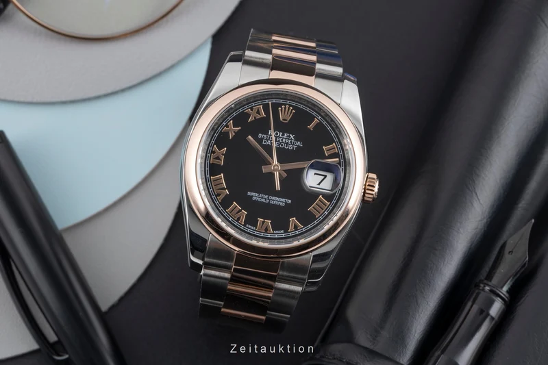 Rolex Datejust steel / gold automatic men's watch 116201 [2605630]