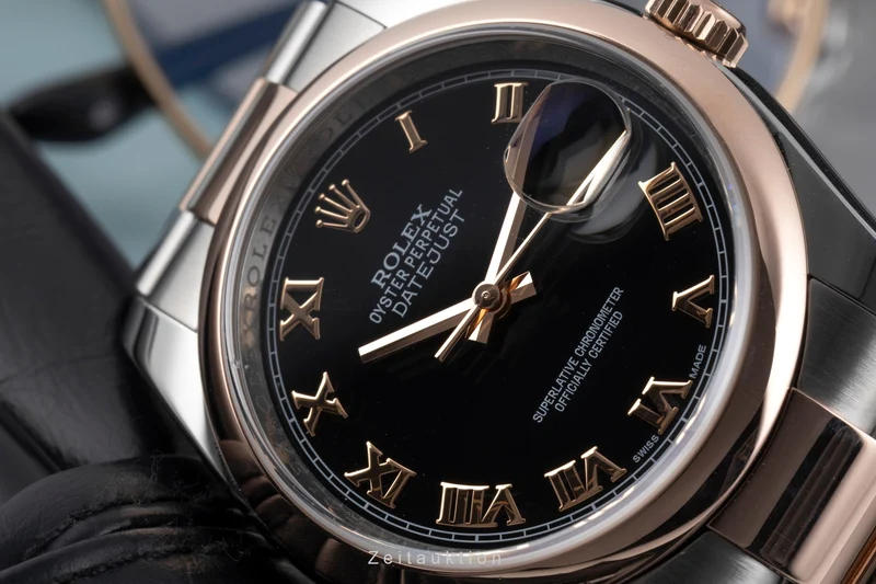 Rolex Datejust steel / gold automatic men's watch 116201 [2605630]