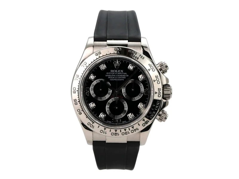 Rolex Daytona 116519 Weißgold Schwarz Diamant