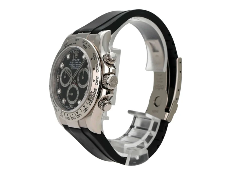 Rolex Daytona 116519 Weißgold Schwarz Diamant