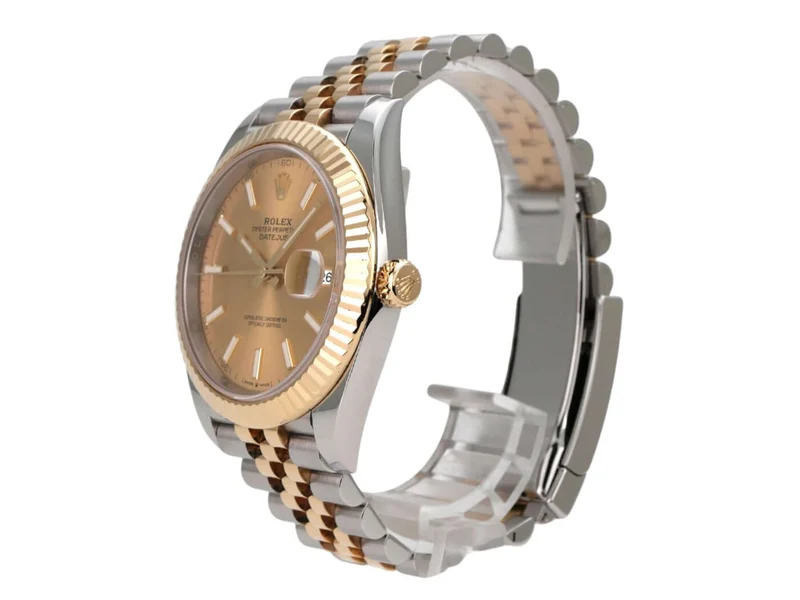 Rolex Datejust 41 Edelstahl Gelbgold 126333 Champagner Jubile-Band