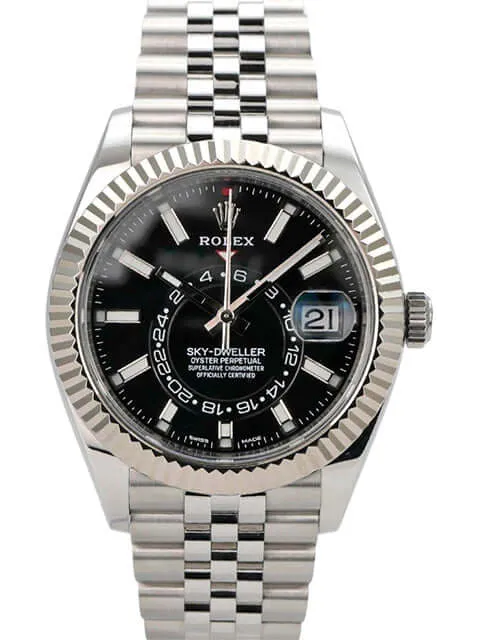Rolex Sky-Dweller 326934 Schwarz Jubile-Band