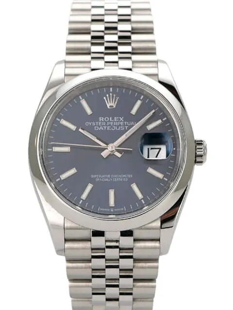 Rolex Datejust 36 Oystersteel 126200 Blau Jubile-Band