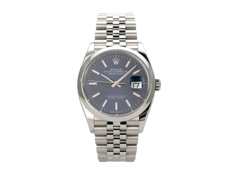 Rolex Datejust 36 Oystersteel 126200 Blau Jubile-Band